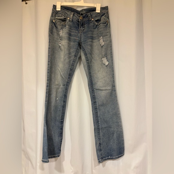 Jade Jeans Y2K Vintage Distressed Low Rise Jeans - Picture 1 of 6